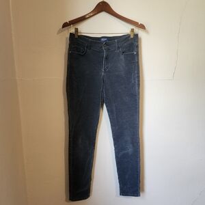 Old Navy Gray Velvet Like Skinny Jeans Versatile Mid-Rise